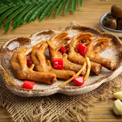 Guangxi specialty lemon duck feet Ganjiajie gourmet snacks heated ready-to-eat convenient dishes, wine and rice, braised cooked food
