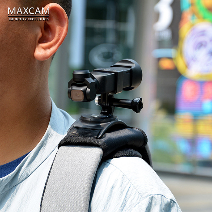 MAXCAM is suitable for dji DJI Eye Pocket Gimbal Camera OSMO POCKET 2 Backpack Clip Shoulder Strap Fixing Seat Backpack Fixing Strap Bracket Extension Accessories