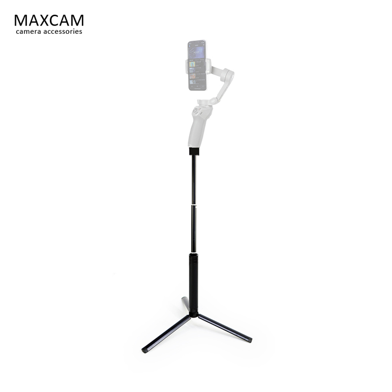 MAXCAM Suitable for DJI DJI Osmo Mobile Lingmou gimbal OM4 3 aluminum alloy tripod Extension rod Extension stabilizer Triangle bracket Portable accessories Zhiyunfei Yu