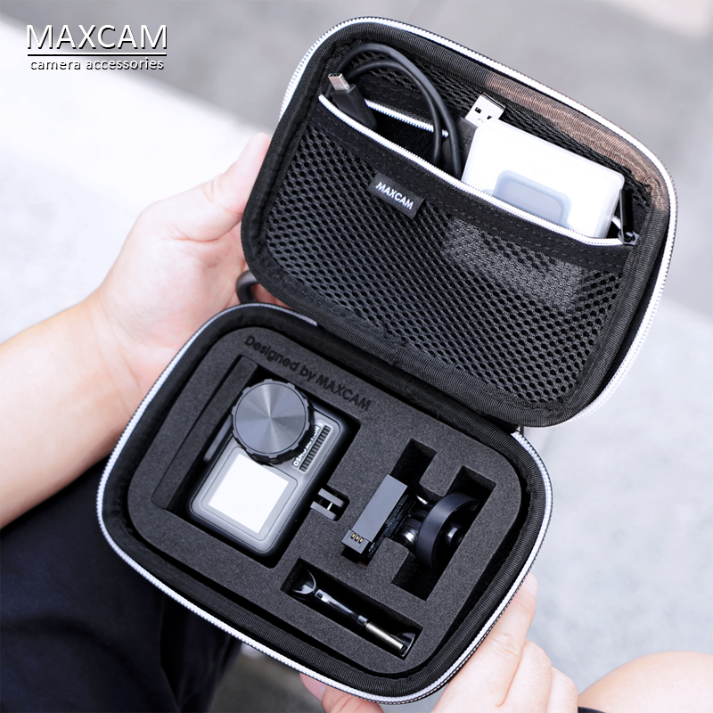 MAXCAM Applicable to large territory dji psychsia osmo action motion camera containing package protection case portable small suitcase hardshell anti-fall pressure resistant dog gopro10 h