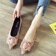 Pointed toe shoes women 2021 new women's shoes Korean version of all-match peas shoes soft bottom autumn flat bottom flat heel women's single shoes