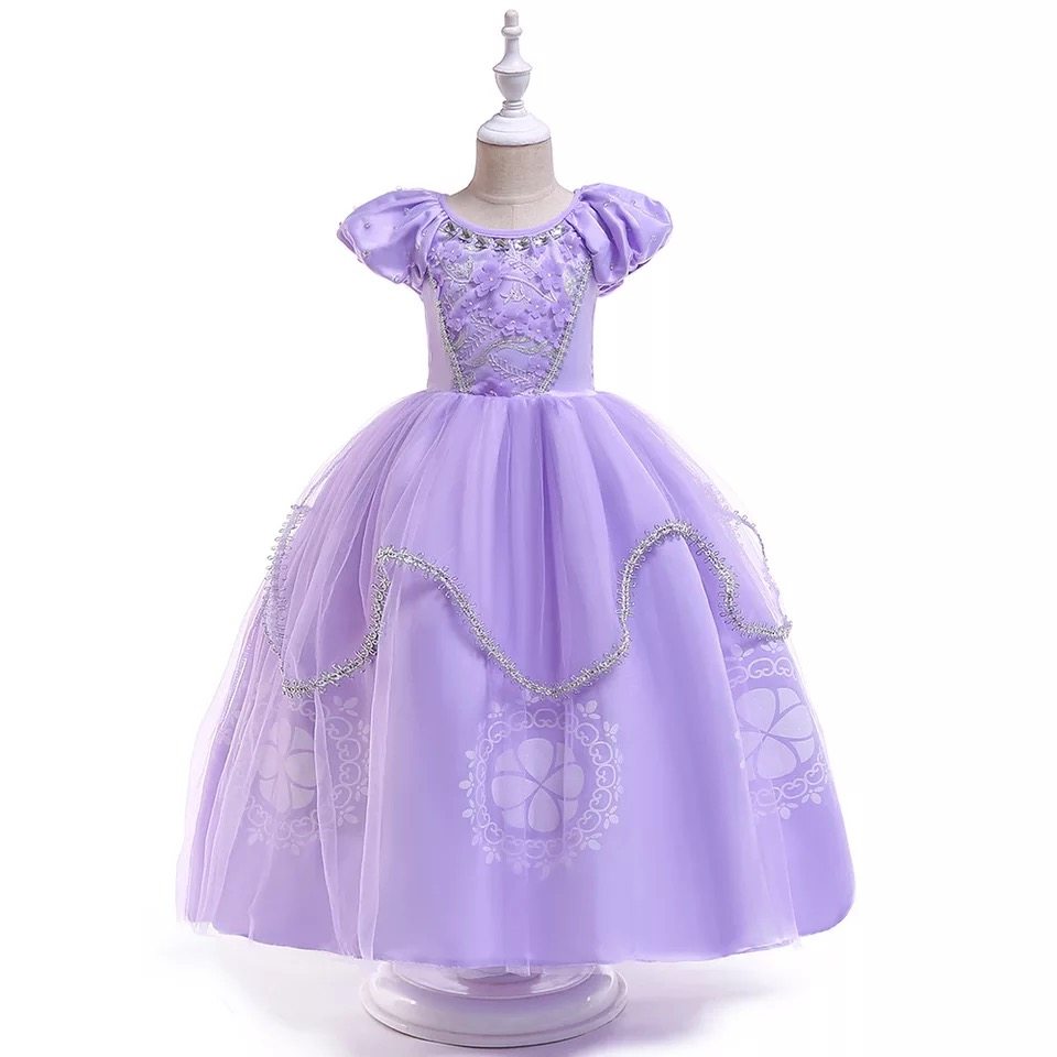 2022 Sofia Princess Skirt Girl 61 Halloween Day to Serve Sufia Foreign Trade Child Clothing