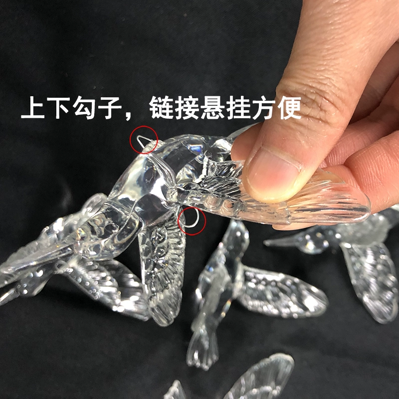 Gương cưới thả pha lê chim mặt dây chuyền đám cưới trần nhà hạt mưa đám cưới trung tâm cửa sổ treo đồ trang sức - Thảm thảm cuộn