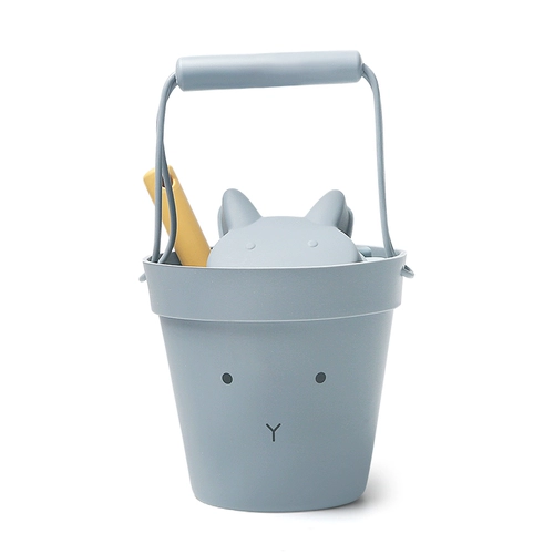 Дания Ли*деревянное силиконовое пляжное ведро дети скандинавские инструменты для копания песка ins детская лопата копает почву, играя с песчаным динозавром