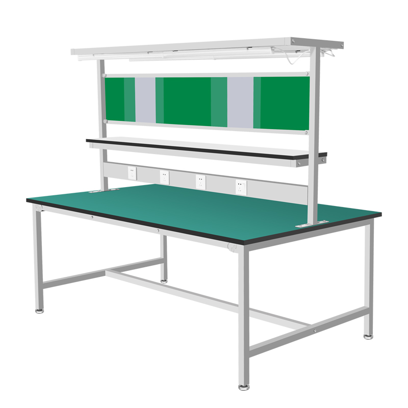 Anti-static workbench double-sided with light packaging between assembly line inspection and assembly operation table table workshop workbench