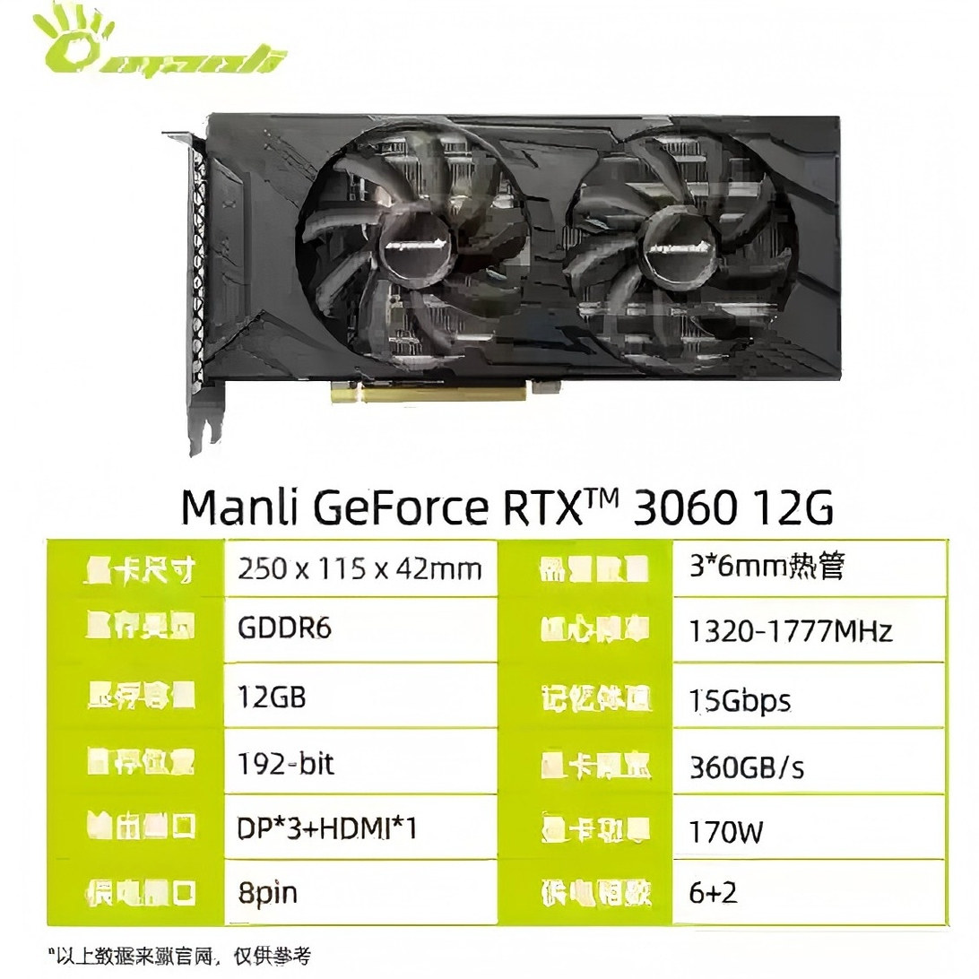 Графическая карта Renaissance GeForce RTX™3060 игровая видеокарта объемом 12 ГБ