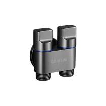 Toilet companion flushing spray gun one in and two out angle valve with flush gun household toilet high pressure faucet check valve