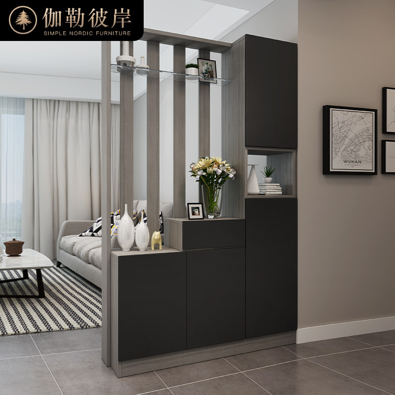 Nordic Modern Cabinet Minimalist Industrial Wind Genguan Screen Cabinet Room Partition Shoe Cabinet Guest Hall Furniture Trim Cabinet-Taobao