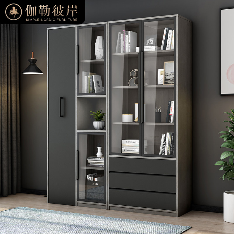 Modern Nordic minimalist with Ramen assembly Nordic bookcase bookcase bookcase locker Locker Free Combo Bookcase-Taobao