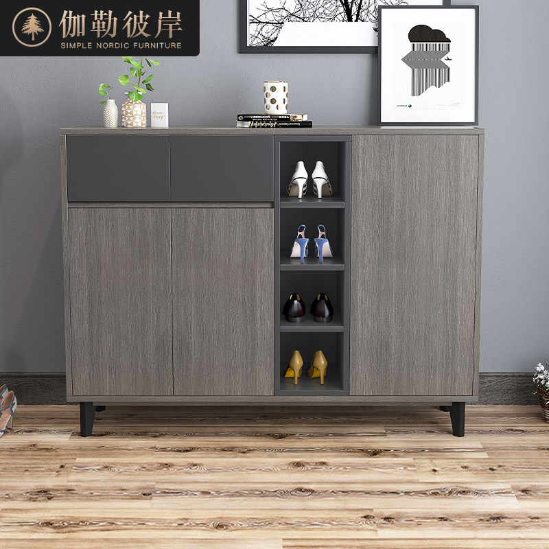 Nordic Modern Pole minimalist about small family Economy Type of shoes cabinet Containing Door Hall Cabinet B07