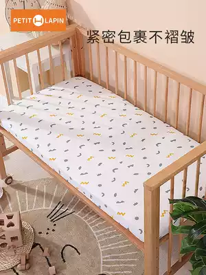 Crib bed hats cotton waterproof children's bed single set non-slip mattress cover single piece newborn baby bedding