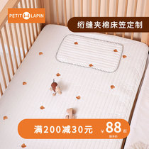 Crib bed hats cotton class a sandwich winter childrens bed hats newborn bedding baby sheets custom