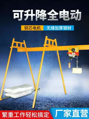 Crane Household slide hoist Small electric 220v indoor decoration column bracket lifting crane