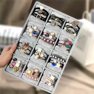 Korean Pearl Hairband female simple tie hair rubber band Net red leather case female Korean cute Hairband Moren headdress