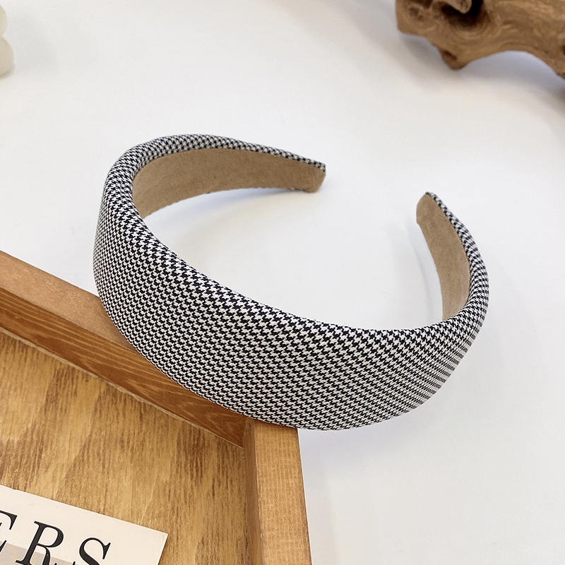 images 21:Milk-colored sponge high-cranial top hair hoop female wash face hoop retro French high-fashioned hair bundle hairpin chuckle headdress autumn winter