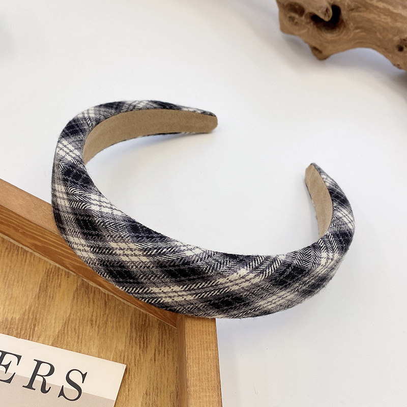 images 13:Milk-colored sponge high-cranial top hair hoop female wash face hoop retro French high-fashioned hair bundle hairpin chuckle headdress autumn winter