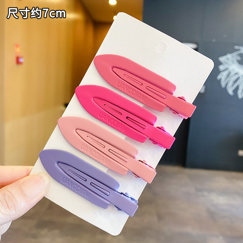 images 36:Color-free hair clip side summer candy bang bang bucket duck mouth pintoon hairpin