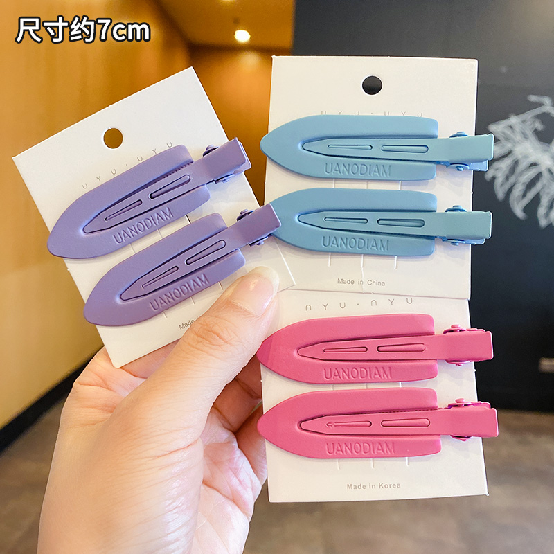 images 38:Color-free hair clip side summer candy bang bang bucket duck mouth pintoon hairpin