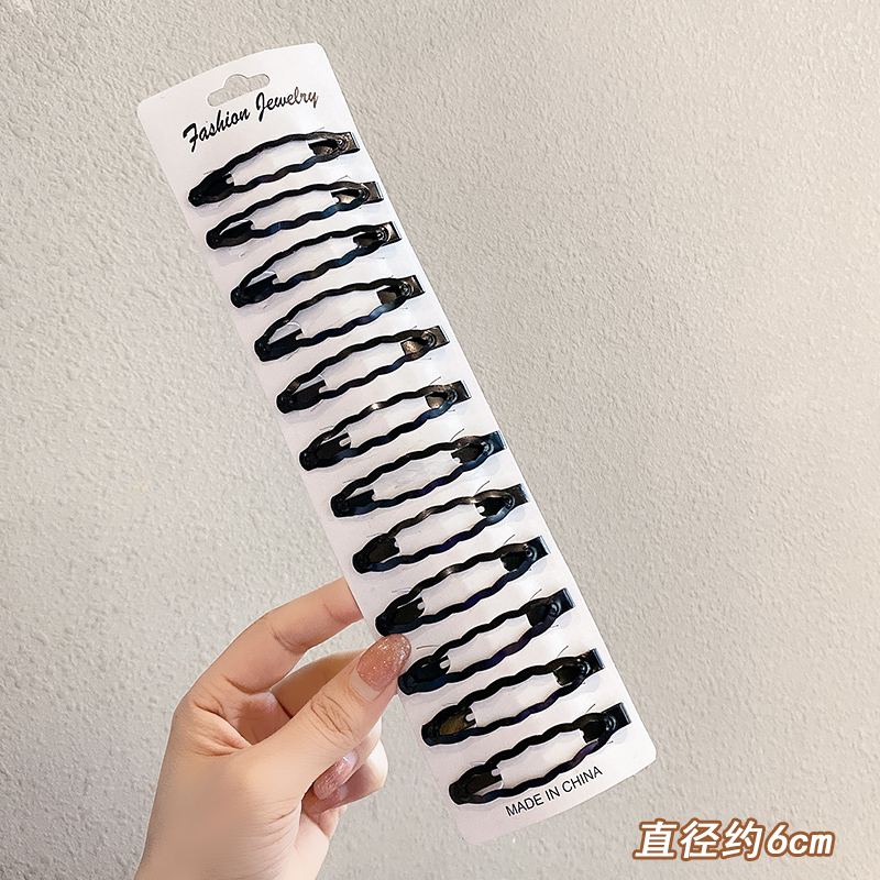 images 43:The black hairpin side Liu Haifa is about a word clip card broken hair clip headdress head pinch head spoon hair