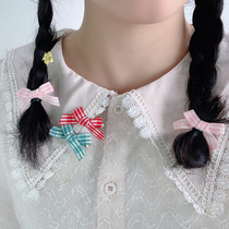 Korean small bow hairclip cute edge clip Bangar clip color clip headgear simple hair girl hair accessories