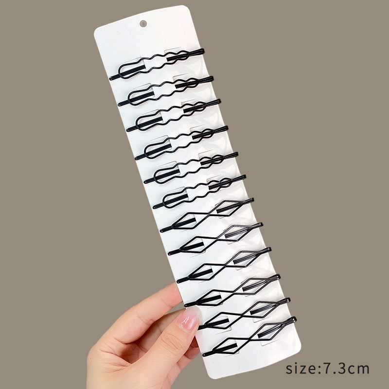 images 5:The black hairpin side Liu Haifa is about a word clip card broken hair clip headdress head pinch head spoon hair