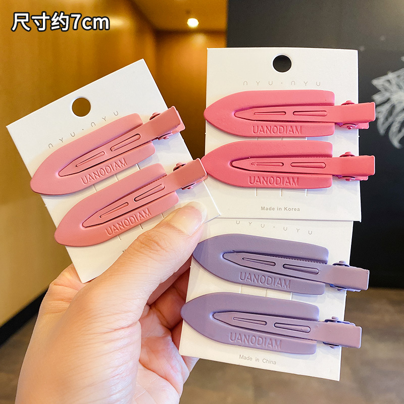 images 42:Color-free hair clip side summer candy bang bang bucket duck mouth pintoon hairpin