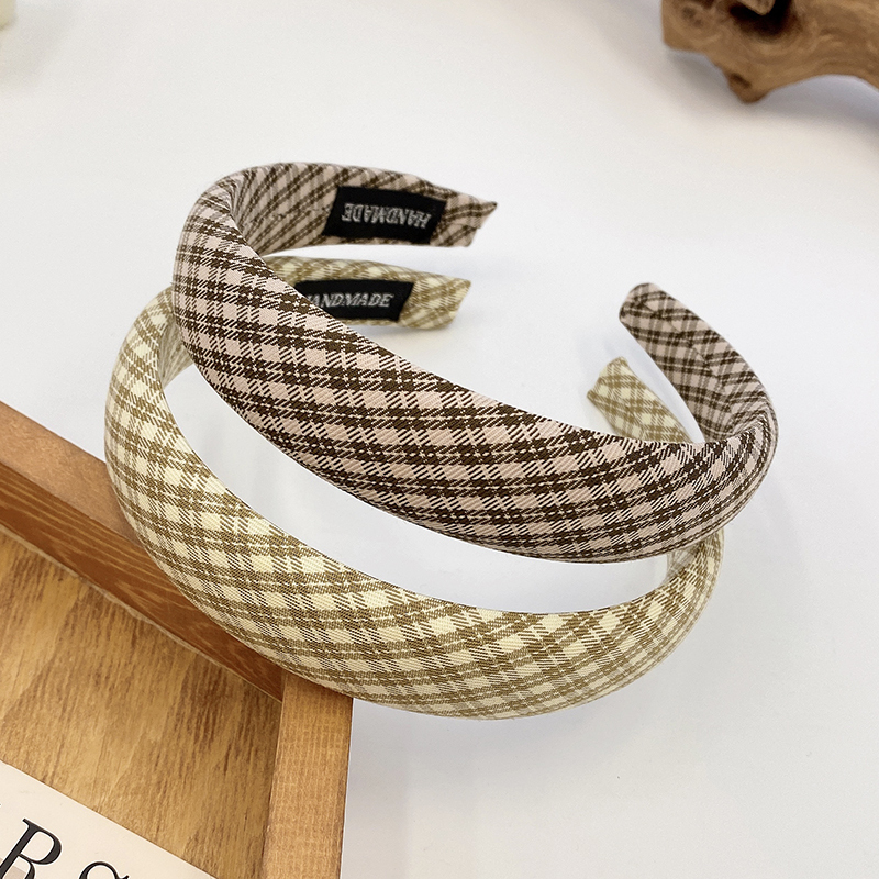 images 23:Milk-colored sponge high-cranial top hair hoop female wash face hoop retro French high-fashioned hair bundle hairpin chuckle headdress autumn winter