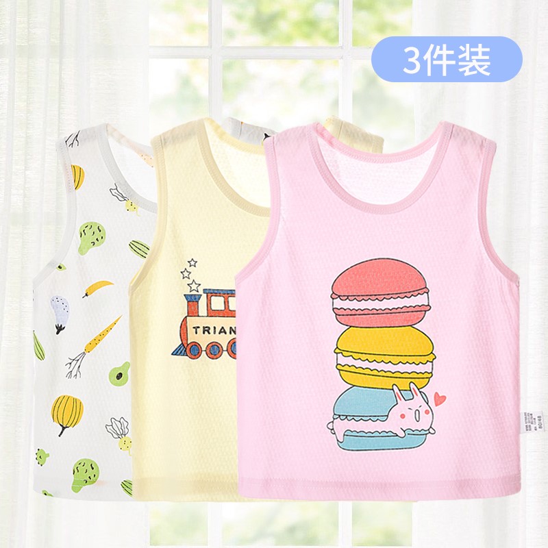 3 mẩu bé vest cotton mùa hè mỏng bé trai sơ sinh 1 chục đáy mặc nữ mùa xuân và mùa thu năm bụng bảo vệ cũ.