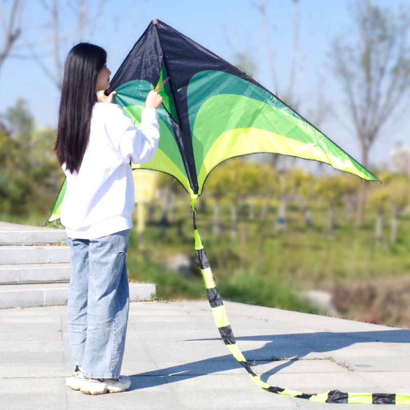 2023 new large prairie kite children adult special triangle professional breeze easy to fly kite