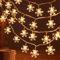 LED snowflake lights Flash lights String lights starry lights string Christmas decoration room scene arrangement hanging lights