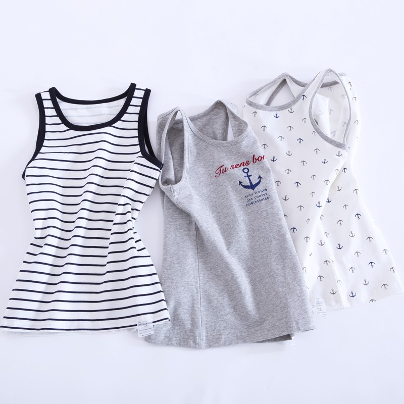 Childrens vest cậu bé bông bên trong mặc mùa xuân và mùa hè bụng đáy mỏng đáy xuống cậu bé áo khoác bé vest.