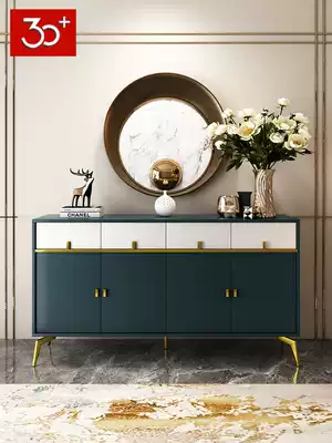 Nordic dining cabinet light luxury style modern simple porch cabinet home living room dining room kitchen whole cabinet tea cabinet against wall