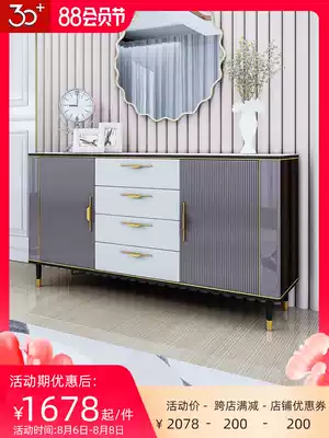 Italian light luxury rock plate dining cabinet Modern simple household dining room tea cabinet wall kitchen cabinet Storage cabinet