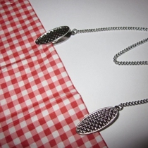 Dry rice clip hanging neck adult napkin clip infant and toddler handkerchief saliva napkin clip pacifier bib clip anti-falling rope chain