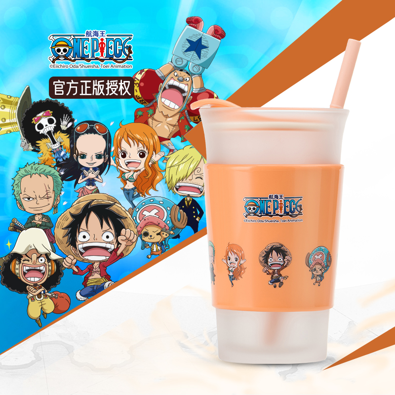 Sea King peripheral glass net red ins water cup straw type men's and women's household tea cup coffee milk tea cup