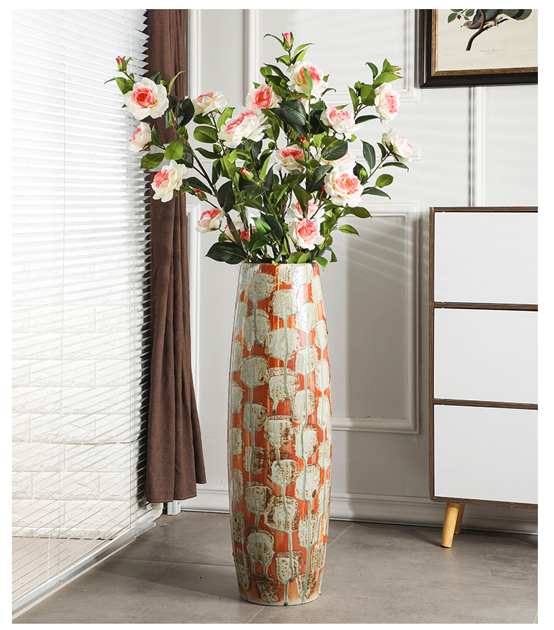 Gagarin 's creative ceramic vase landing large household, sitting room adornment simulation flower flower arranging restoring ancient ways is large packages