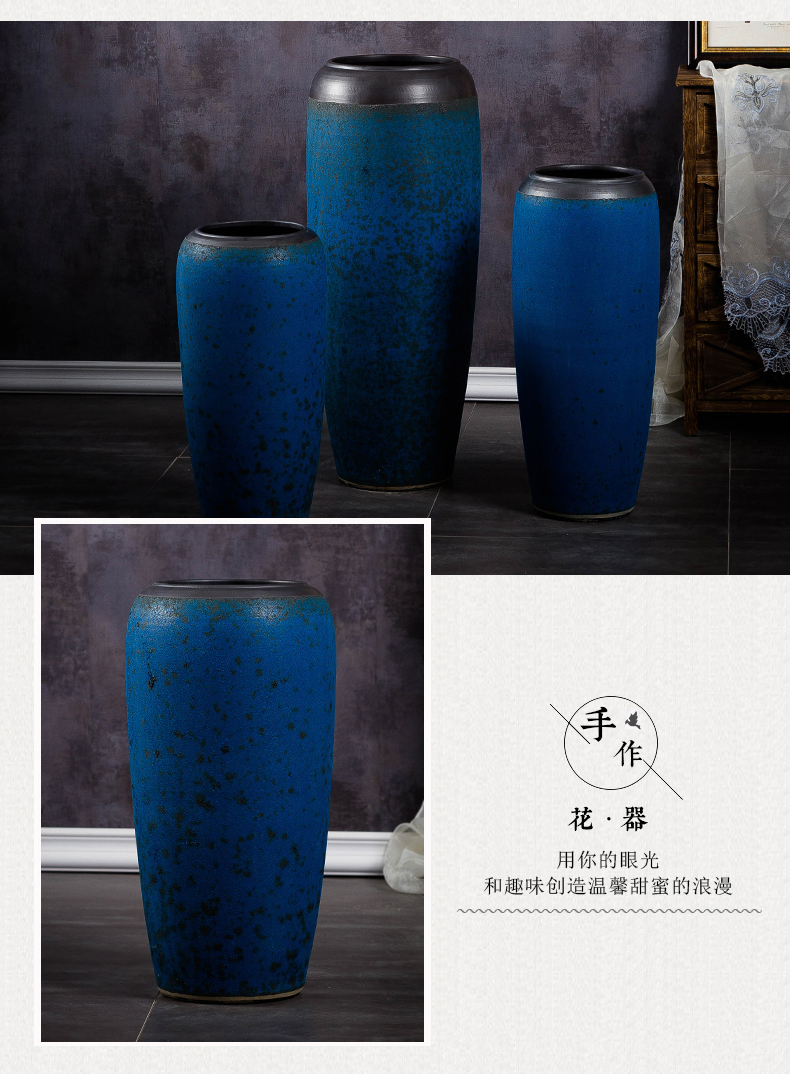 Landing a large ceramic vase furnishing articles contracted and I sitting room dry flower arranging flowers restore ancient ways the hotel villa decoration POTS