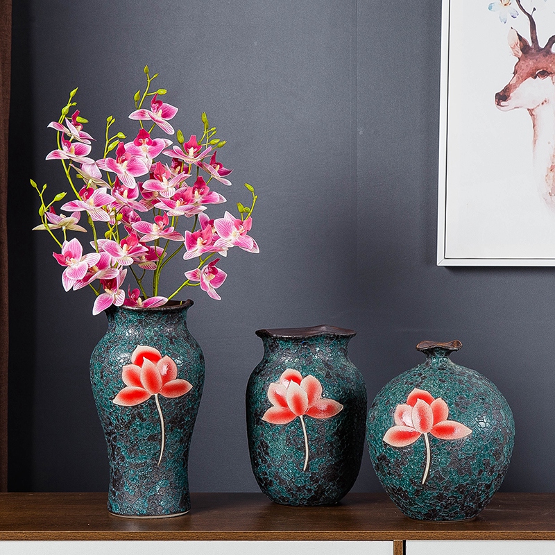 Gagarin jingdezhen ceramic vase flower adornment contracted American household wine cabinet mesa furnishing articles creative living room