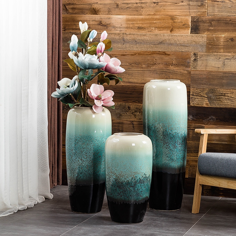 Jingdezhen ground vase large living room TV cabinet decoration of Chinese style household I and contracted ceramic flower arranging furnishing articles