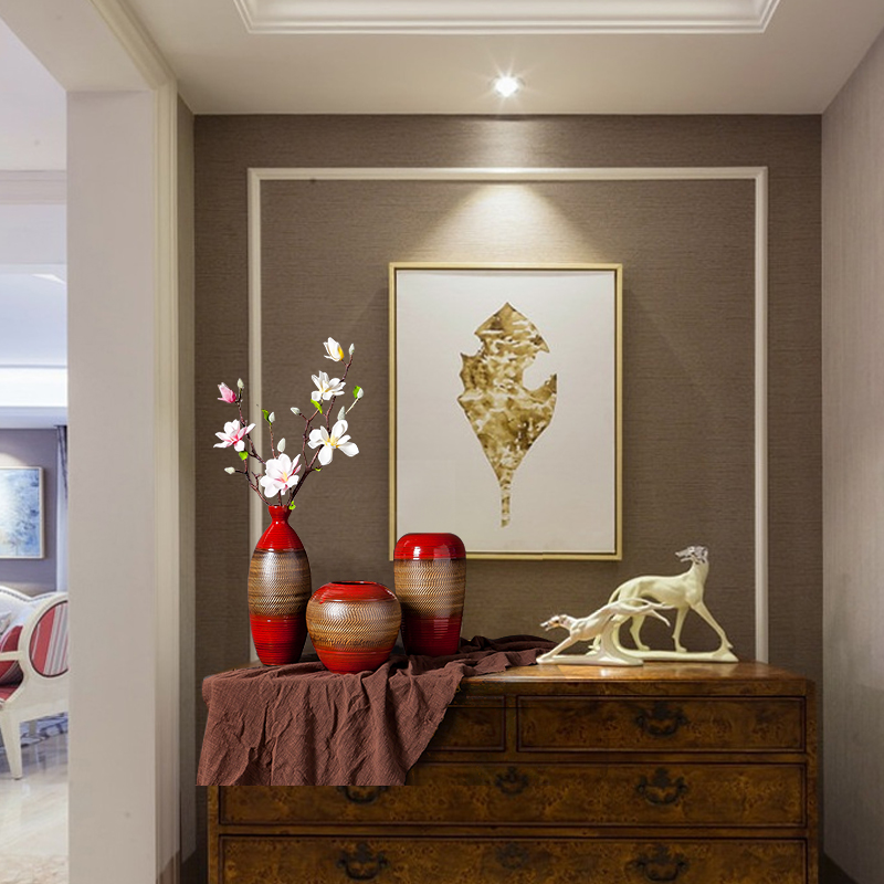 Jingdezhen vase large ground ceramic dried flowers sitting room porch is I and contracted new Chinese flower arranging furnishing articles