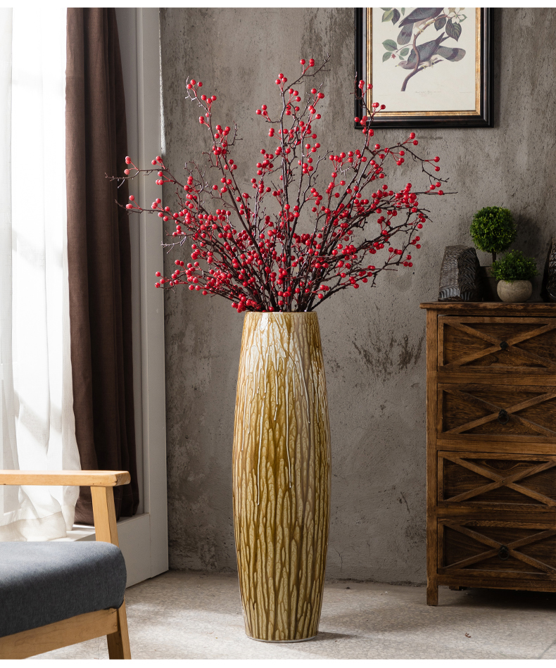 American ground vase furnishing articles large ceramic decorative flower arranging dried flowers of I sitting room sofa beside the porch restoring ancient ways