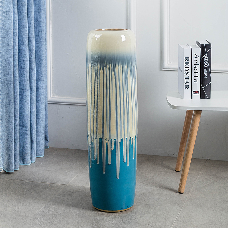 Jingdezhen ceramic vase landing a large sitting room porch European I and contracted style flower adornment furnishing articles