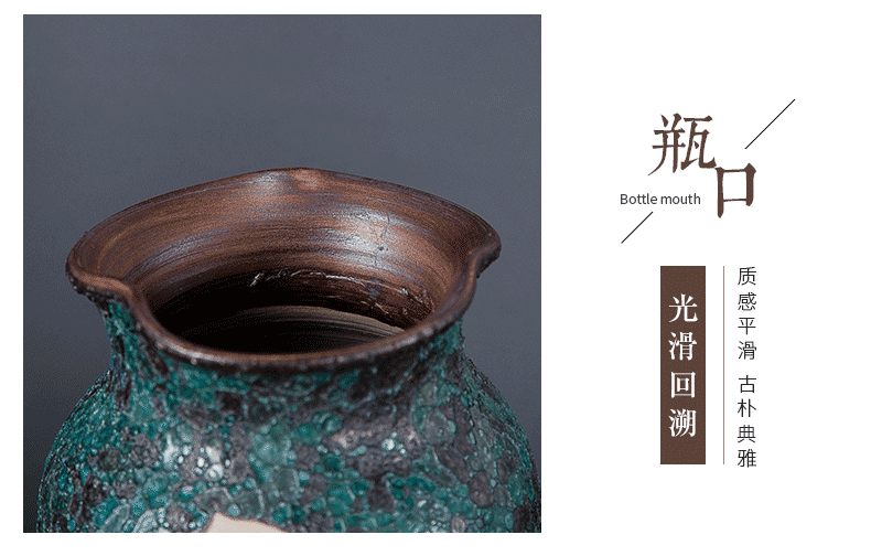 Gagarin jingdezhen ceramic vase flower adornment contracted American household wine cabinet mesa furnishing articles creative living room