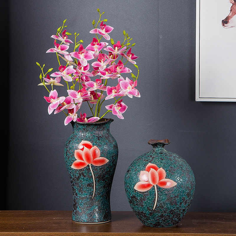 Gagarin jingdezhen ceramic vase flower adornment contracted American household wine cabinet mesa furnishing articles creative living room