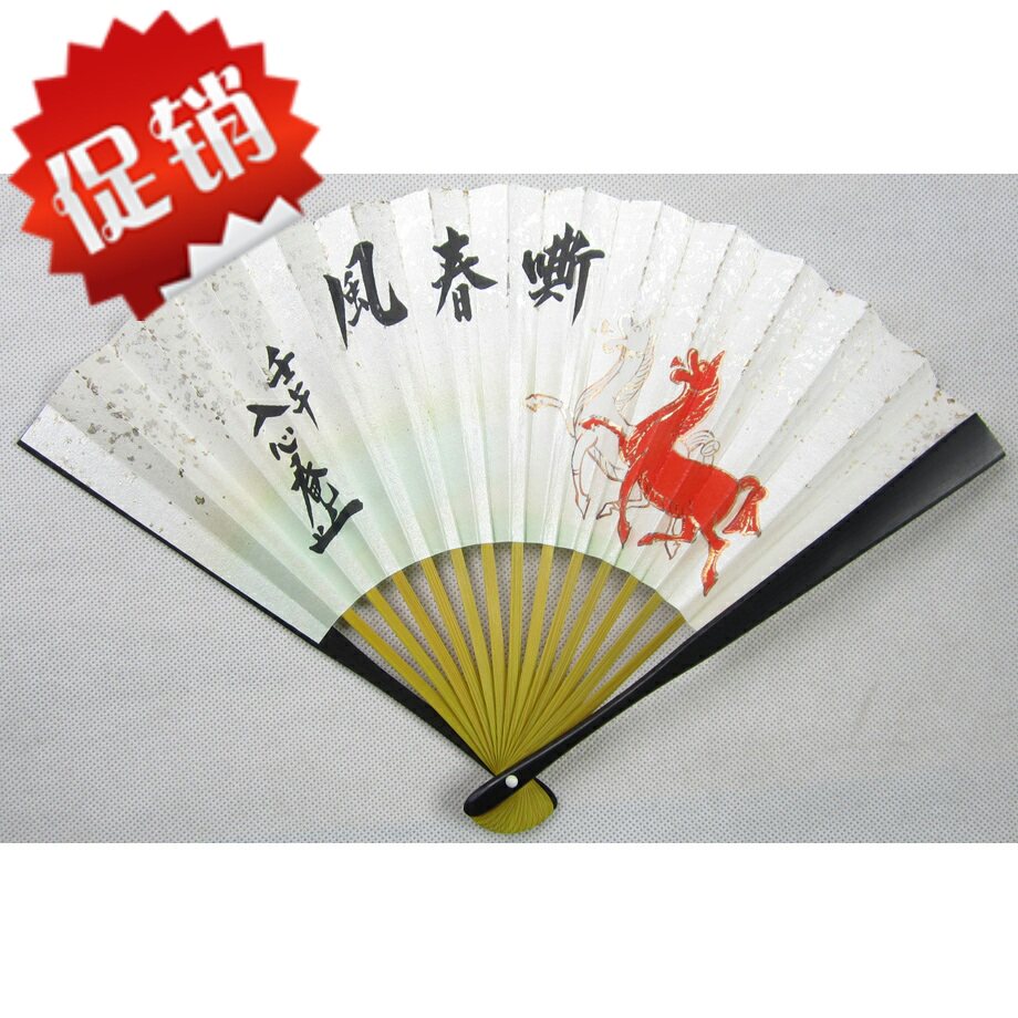 Japanese return Japanese wind folding fan old objects on paper