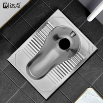 Dot 304 stainless steel squatting toilet Hotel ktv squat pit type one-piece toilet deodorant public toilet squat urn