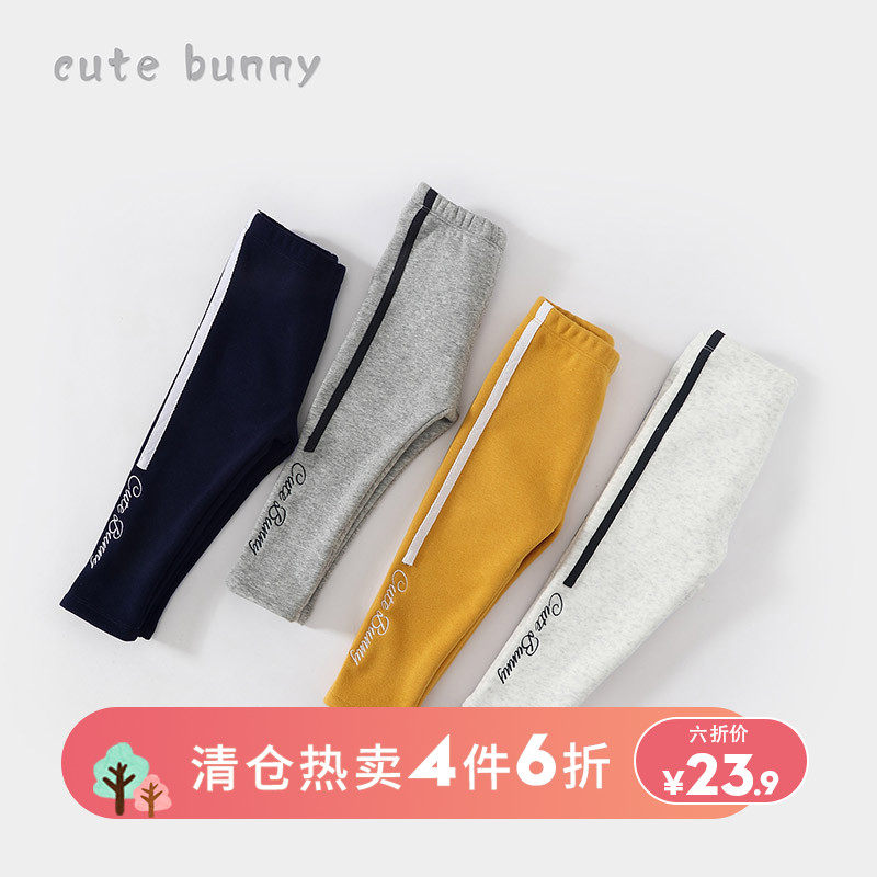 Girls' plush fleece leggings infants and young children winter warm trousers baby girl foreign style outerwear elastic casual pants all-match