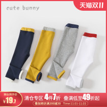 Girls leggings baby winter plus velvet trousers female baby thick warm elastic pants small children casual pants