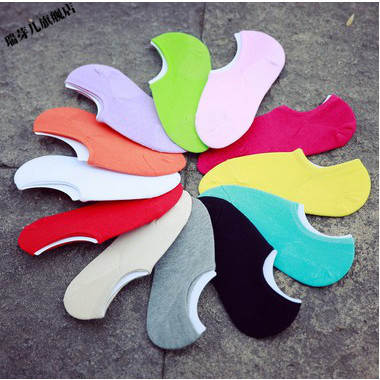 Summer Four Seasons Thuyền Socks vô hình Chứa bông Lady Socks Hàn Quốc Socks kẹo màu Mens Socks Socks nông Couple