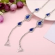 . Áo ngực đồ lót dây buộc rhinestone dây đeo vai vô hình dây đeo cổ treo cổ hoang dã trang trí đám cưới với dây đeo kim cương ngực - Vai tráng